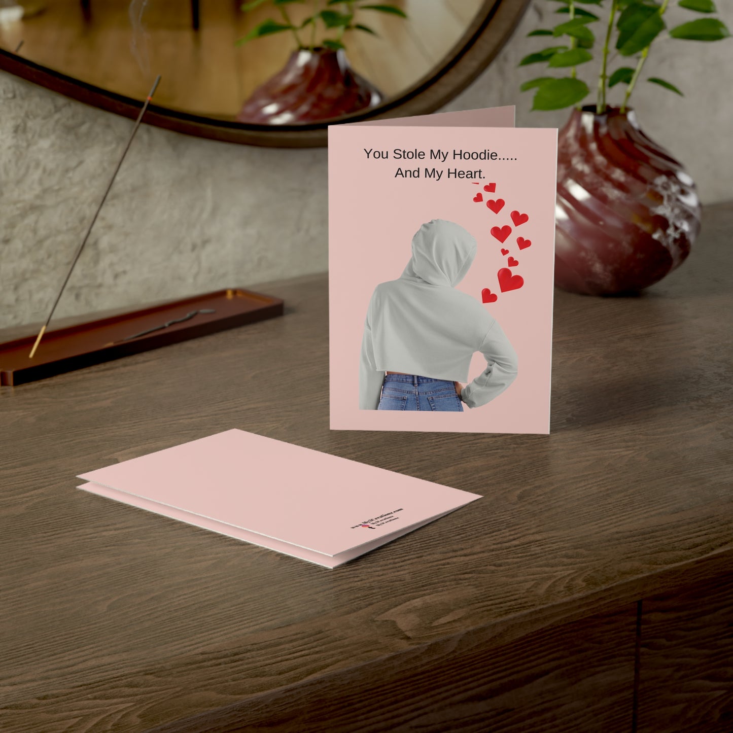 You Stole My Hoodie & My Heart' - Greeting card