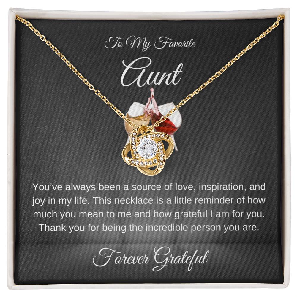 To My Favorite Aunt Necklace