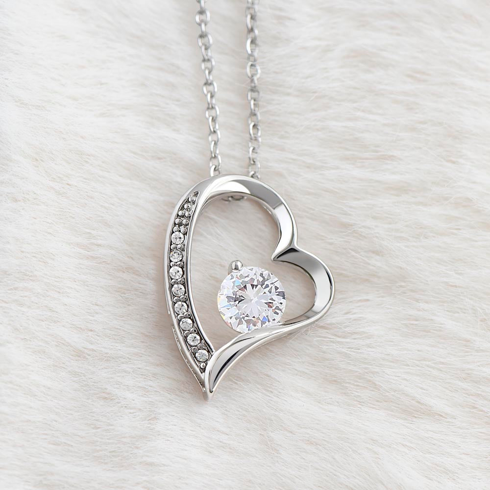 Valentines Wish for Wife Heart Necklace