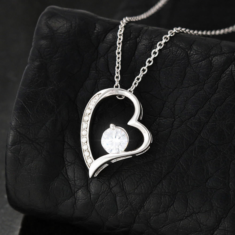 Valentines Wish for Wife Heart Necklace